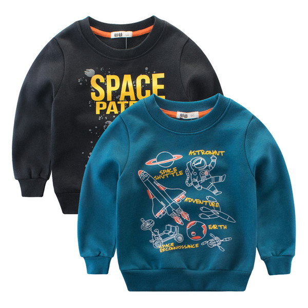 2018 Winter Baby Boys Hoodies Clothes Cartoon Children Thick Sweatshirts for Boy Toddler Casual Sweater Kids Fleece Tops Costume