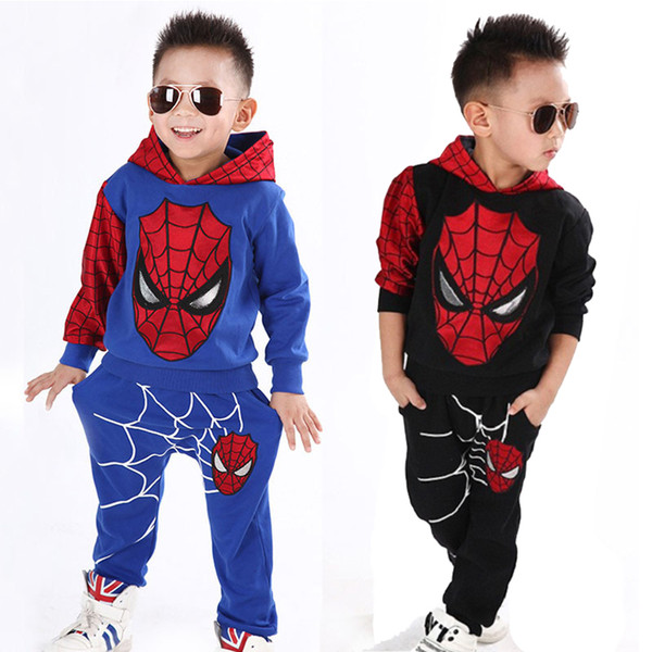 Kids Designer Boys Clothes Spiderman Set Cotton Sport Suit Children Toddler Baby Spider Man Cosplay Costume Kid Tracksuit Clothes