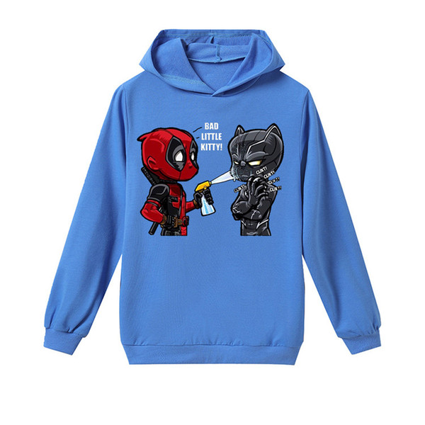 Teen Kids designer Hoodie Sweatshirt printed Deadpool Boys Sweater Hoodie Long Sleeve Pullover Bad Hoodies Streetwear Tops