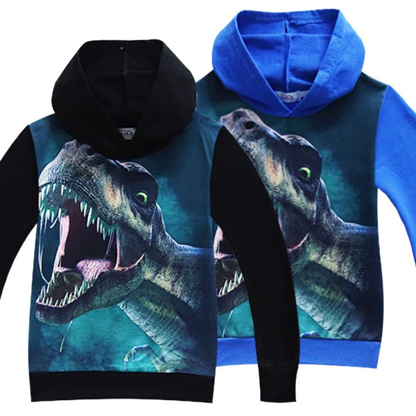 2019 New Children Hoodie World dinosaur Sweater Jacket Boys Spring Autumn T-shirt Kids Long Sleeve Casual Outwear Baby Clothing T200211