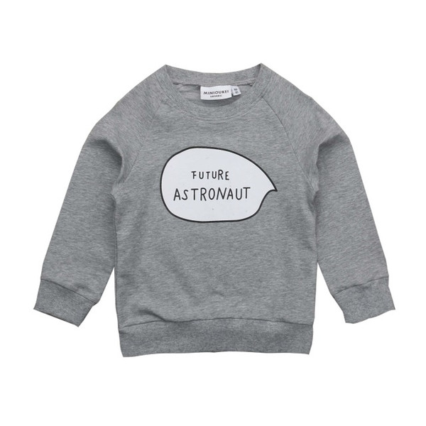 2019 New Fashion Baby Boy Winter Sweatshirt Round Neck Leisure Letter Print Cotton Shirt Top Casual Clothes