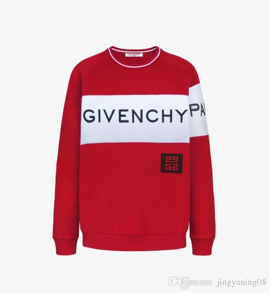 Winter 2018 men s leisure rope embroidered letter pullover pure cotton size M-3XL free of freight - welcome to buy