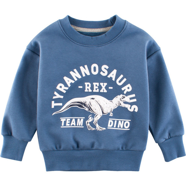 2-10 Years Boy Kids sweatshirt O-neck Pullover Children's clothing kids Spring Autumn Winter dinosaur long sleeve kids hoodie T200211