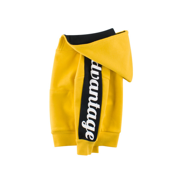 2019 New Autumn winter Children Sweatshirts letter Fleece velvet cotton Kids pullover Hoodies Boys Coat Baby Outwear Tops Hooded