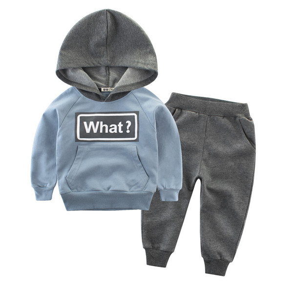 2019 fashion kids hoodies sweatshirt boys sweatshirts teenage children sport clothing sets Spring and autumn xxx kids clothing T200211