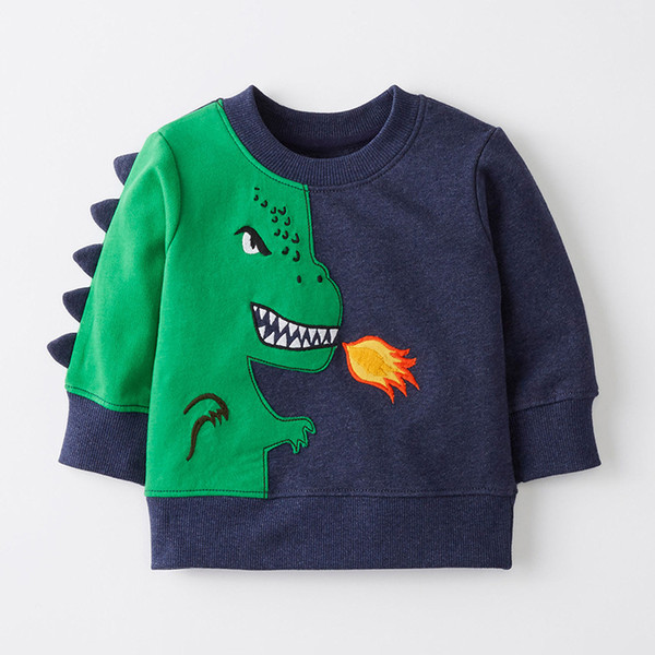 Little maven 2-7Years Autumn Dinosaur Pattern Kid's Boy's Baby's Sweatshirt Children's Fall Clothing For Boy baby Sweater Fl