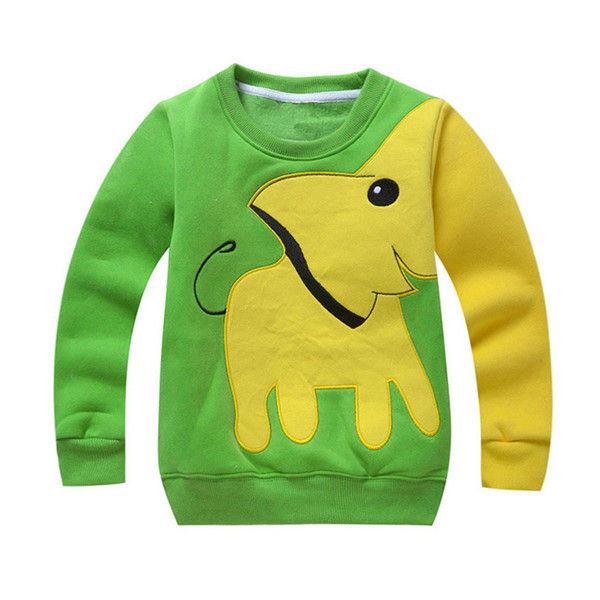 Cute Cartoon Baby Girls Boys Sweatshirts Toddler Sweater Clothes Elephant Long Sleeve Blouse Winter Warm Tops Clothing #IL5
