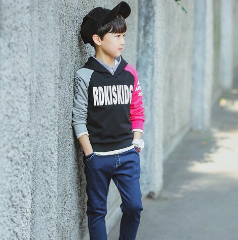 Children's Dress Boys'Hat Guards Autumn New Kids' Long Sleeve T-shirt Top
