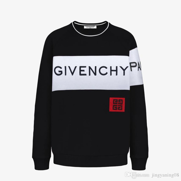 Winter 2018 men's leisure rope embroidered letter pullover pure cotton size m-xxxl, free of freight - welcome to buy