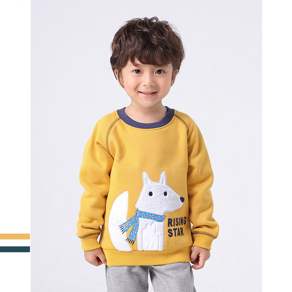 Baby Boys Sweatshirts Winter Autumn Children Chrismas Long Sleeves Cartoon Pullover Sweater Kids 1-5Y Casual Clothes