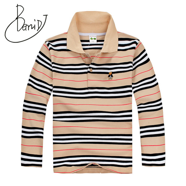 2019 Boys sweatshirts Boy hoodies Summer Autumn Children Spring Winter Striped sweater Long sleeve T-shirts kids clothing blouse T191014