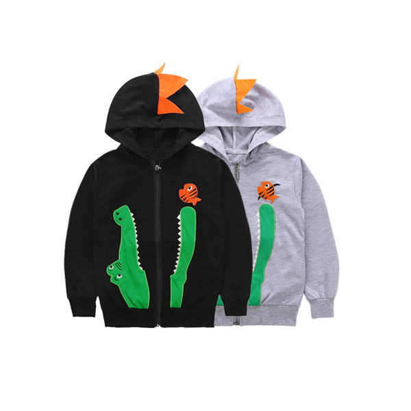 Baby Sweatshirt Toddler Kids Boys Autumn Winter Cartoon Printed Hooded Tops Hoodie Jacket Sweater Zipper Coat Clothes Ropa Nino