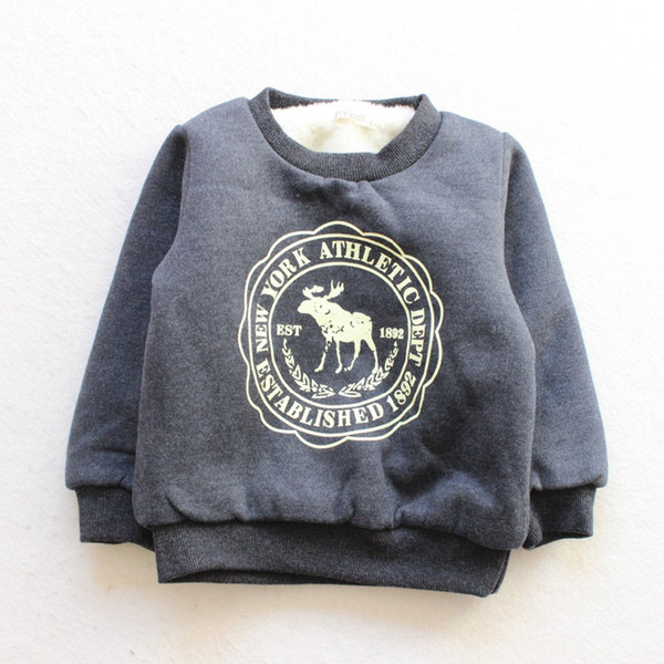 good quality autumn winter boys sweatshirts children cartoon plus velvet pullover coat casual thicken tops kids boy outerwear jacket