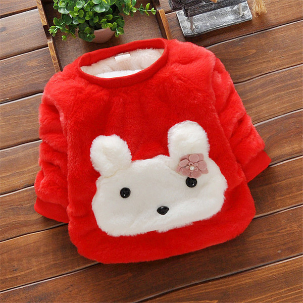 good quality girls winter clothes children warm hoodies girls sweatshirts clothes kids autumn cartoon thick warm velvet for girls
