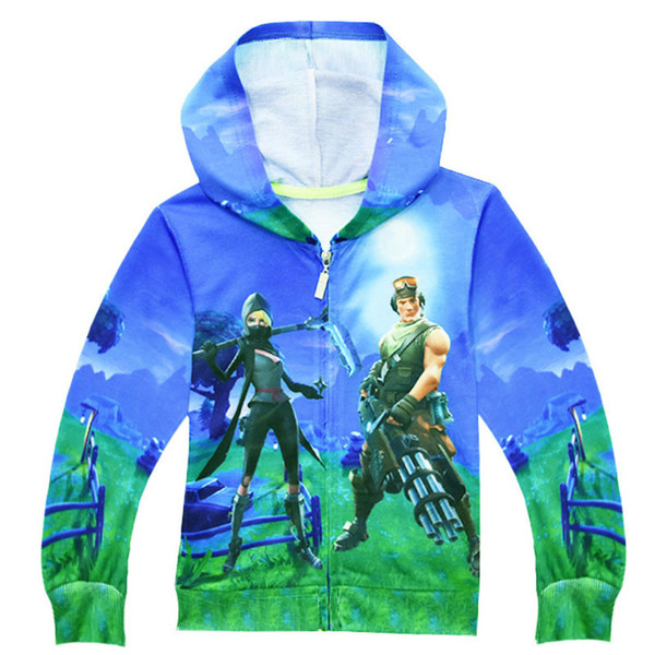 Free Shipping Sale Boys Zipper Hoodie Boys Cotton Sweatshirts 2018 Fall Hoodie Kids Fashion Big Boys Sweatshirt Hoody