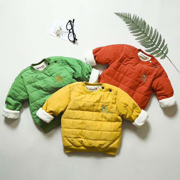 good quality winter boys hoodies fashion children cotton warm thick outwear kids fleece velvet long sleeve sweatershirt baby jackets