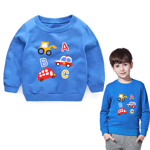 Boy sweatshirts baby Boys hoodies Summer Autumn Spring Winter cars sweater Long sleeve T-shirts kids clothing infant blouse