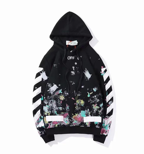 OFF Men s Best-selling new Autumn and winter Men s Hoodie hoodie brand Europe and America brand name printing large hat brand M-2XL