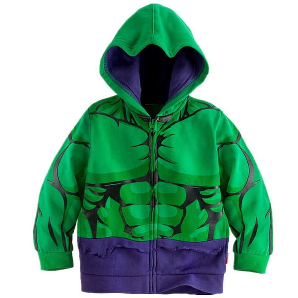 2019 Spring Autumn Boys Jacket For Boys Spider man Avengers Iron Man Hooded Jacket Kids Warm Outerwear Coat Children Clothes