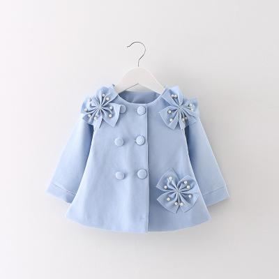New 2016 Girls Coat Winter Autumn Flower Baby Girl Jackets Lovely Princess Newborn Outerwear Clothes Baby Coat For Birthday Gift J190509