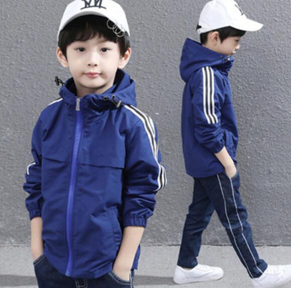 2019 New Best-selling Boy's Outerwear Spring Wear Westernized Leisure Children's Boy's Thin Spring and Autumn Blouse Stormwear Factory Dire