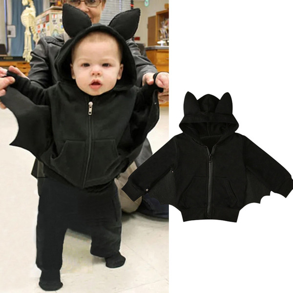kids designer clothes boys bat Outwear children Hooded Coat Halloween Spring Autumn fashion Boutique baby Clothing C879