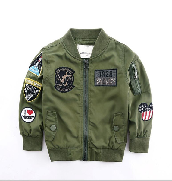 Designer Jackets Outerwear Hooed Jackets Brand Boys Girls Clothing Jacket kids Baseball Wintercoat boy Jacket Veste enfants Size 2-10 year