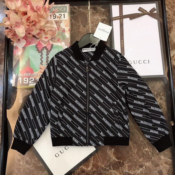 2019 Spring kids clothes boys tracksuit kids coat Children Outfits girls coat Letter printing jacket kids jacket spring Autumn Outerwear