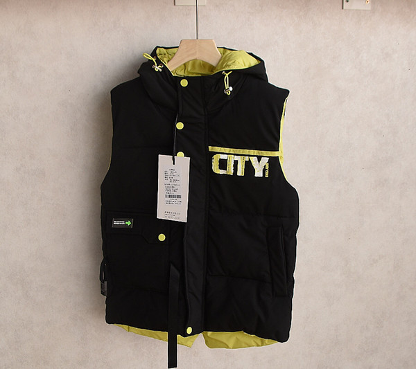 Boy down jacket kids designer clothing solid color simple hooded sleeveless down vest size130-160WSJ000 casual trend children's coat