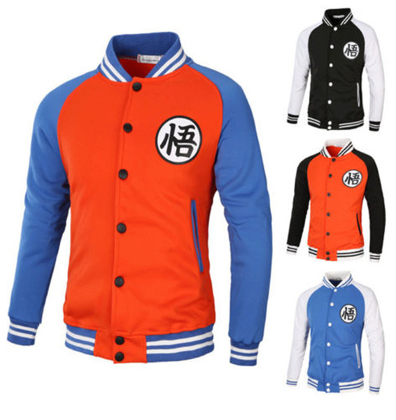 Anime Winter Coat Dragon Ball Z Son Goku Thicken Jacket Fleece Sweater Hoodies New