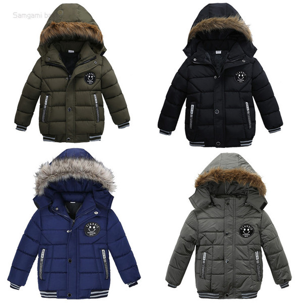 Retail Hot kids winter coats boys designer Luxury camouflage thick padded hooded jackets down coat fashion jacket outwear