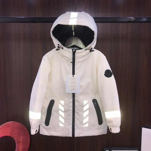 clothing jacket kids Children parent-child models boys girls reflective strip jacket polyester fabric coat