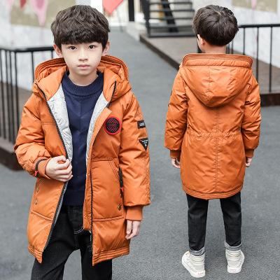 Jacket for Boys 2019 New Brand Hooded Winter Jackets For Teenagers Boys Thick Long Coat Kids Clothes