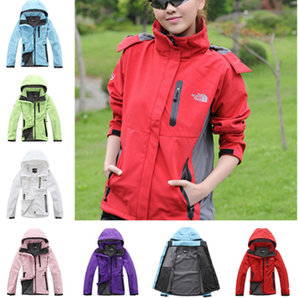 Women The North Jacket Fleece Soft Shell Face Winter Windbreaker Jackets Hooded jacket Windproof Coat Zip Coats Outwear Sports Tops B2281