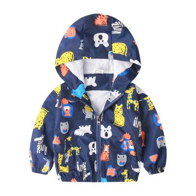 2019baby Boys jacket children clothing cartoon Windbreaker outwear cardigan children coat infant toddler clothing kids clothes 1-6 years old