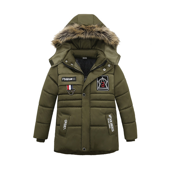 New 2-7year 2018 Boys Winter coats&Jacket kids Casual jackets Boys thick Winter jacket Boy Winter Coat Kids clothes Y18102508