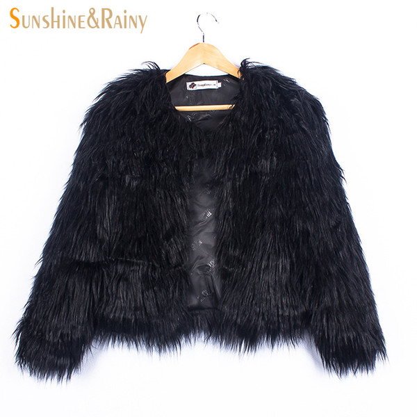 Ins Stylish Fur Jackets For Girls Winter Kids Jackets And Coats Waterfall Baby Girls Faux Fur Coat Children Warm Outerwear 2-10Y