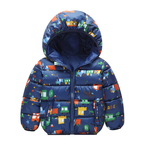 Boys warm jackets winter kids girls casual thick hoodies down parkas for baby boys children 2 3 4 5 6Y outerwear coats clothing