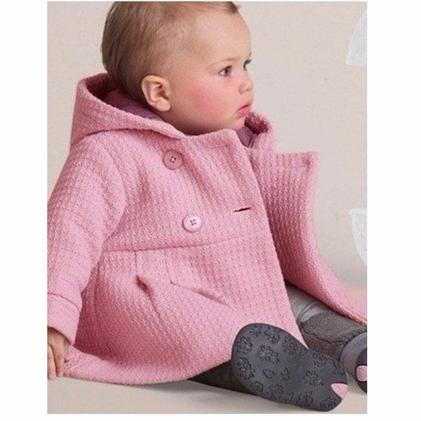 2018 Winter Baby Girls Coats Infant Jackets Trench Jacket Children Overcoat Bebe Poncho Girl Hooded Outerwear Newborn Clothes J190509