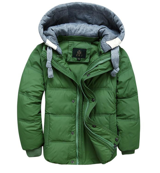 Boys Winter Jackets Removable Kids warm Down Parkas Vest Children's Hooded Coats Kids Thick Thermal Outdoor Outwear 3-11Y