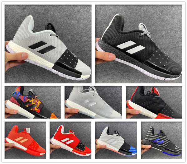 2019 Newest james harden 3 vol.3 Wanted Men's Basketball Shoes High Quality Trainer Sport Sneaker size 40-46