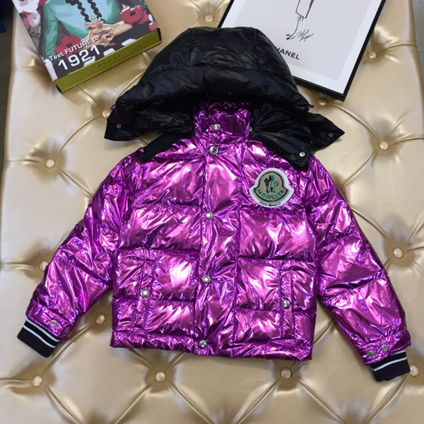 jacket kids Children clothing boys girls fashion paint coat feather filling warm comfortable