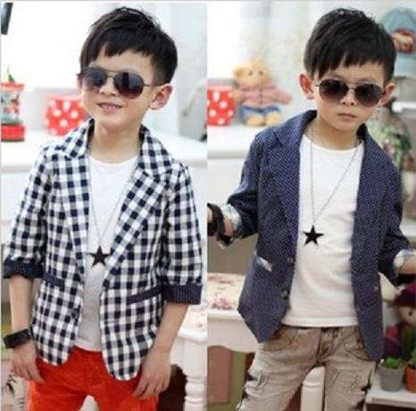 Newest Boys Children's Formal Suits Wedding Prom Suit Spring Autumn Wave Point And Grid Tuxedo Gift