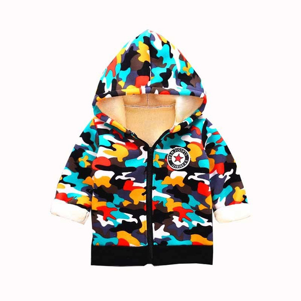 good quality Baby Boy Winter Jacket Children Fashion Camouglage Hoodies Outerwear 2019 Winter New Boy Thick Warm Cotton Coats