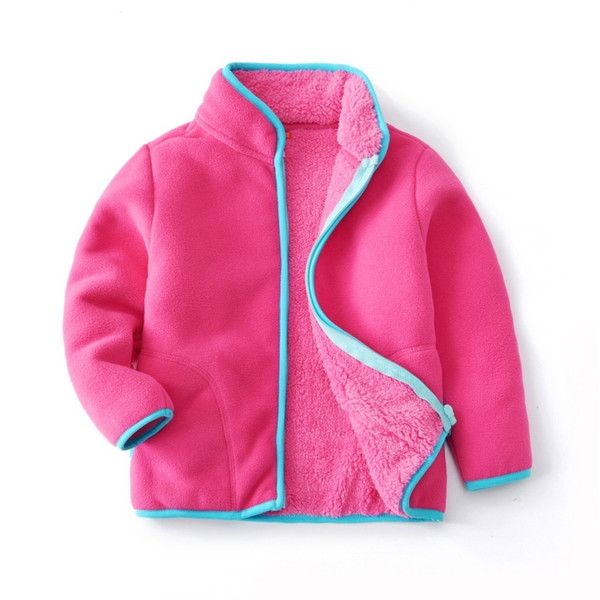 good quality autumn winter boys fashion lining fur thick fleece warm jakcet children coat 2019 new outerwear kids boys clothing