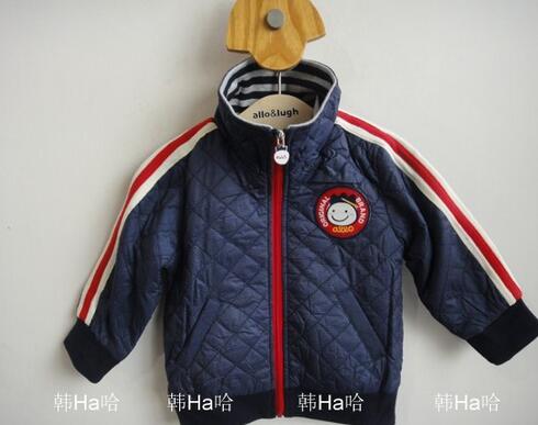 2016 Children clothing casual zipper long sleeve air cotton outerwear baby boy cardigan jacket / boy autumn & winter coat free shipping