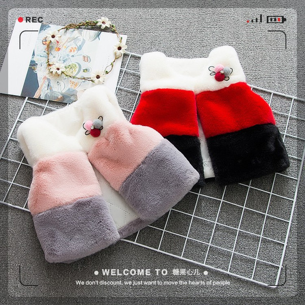 Baby Vest Autumn Winter 3 colors Patchwork O neck style Sleeveless Outwear Coat Children Clothes Fashion Style