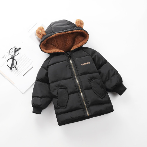 boys coats 2018 fashion Chooded down parkas bebe children casual thicken outerwear