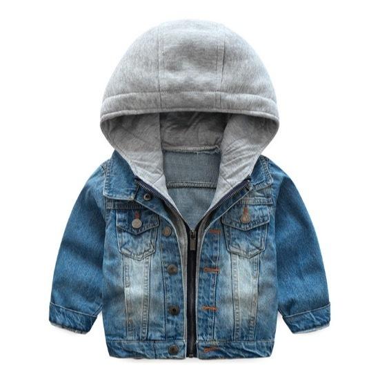 Fashion Baby Boys Coat 2018 New Spring Autumn Wash Soft Denim Coat Hooded Zipper Coat Jeans Jacket For Kids Jackets Children Clothing