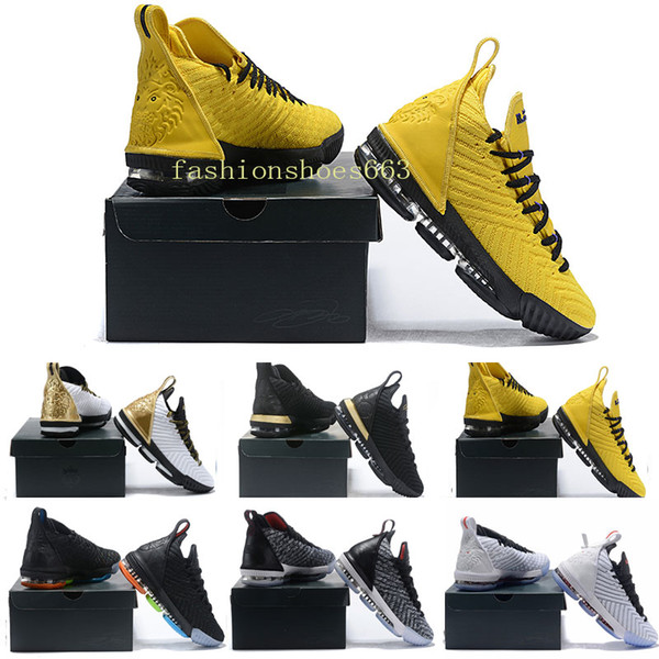 2019 New arrival all colorways Oreo FRESH BRED What the XVI 16 james Multicolor Basketball Shoes LeBRon 16s Wolf Grey Sports
